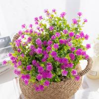 Flor Artificial De Eucalipto En Plástico Para Decoración De Bodas Y Festivales Uso En Vaso De Escritorio O Pared Sin Mantenimiento - details 5