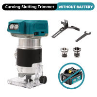Brushless Wood Router Wood Trimmer Machine Electric Manual Trimmer Carpentry Tool Woodworking Trimming for Makita 18V Battery - details 3