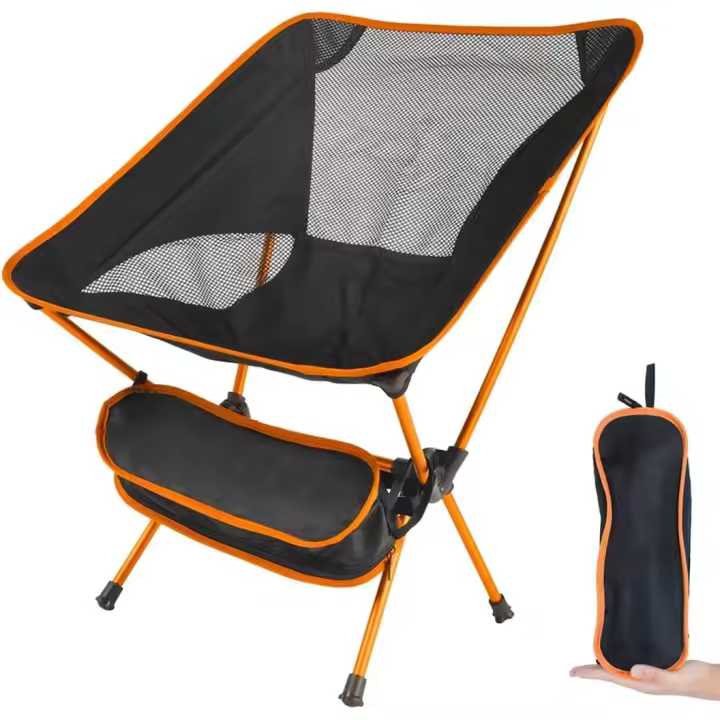 Silla de Camping Plegable de Aluminio y Tela Oxford Portátil para Acampar, Pescar, Playa, Barbacoa - 1