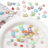 Cuentas De Acrílico Mixtas Al Por Mayor Para Joyería Hecha a Mano Pulseras Accesorios DIY Material De Cuentas Suelta Alrededor De 15-50 Pcs - details 3