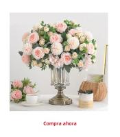 50Pcs Rosas De Seda Artificiales Para Decoración De Navidad Casa Comedor Vaso Jardín Exterior Decoraciones De Boda Bouquet DIY Venta Caliente - details 4