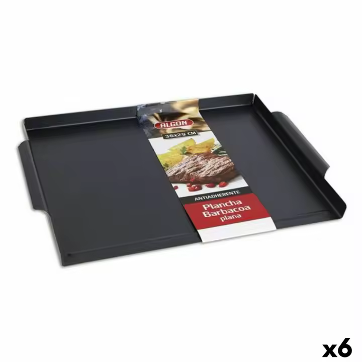 Plancha Lisa para Barbacoa Algon 6 Unidades - 1