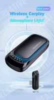 Adaptador De CarPlay Sin Cable Para iPhone Para Coches 2016 Y Posteriores Con Luz Ambiental OEM Cableado Icreative Color Negro Con Iluminación RGB De 7 Colores - details 1