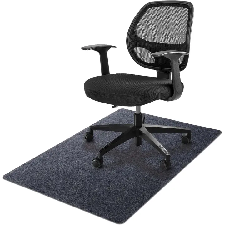 Alfombra silla de oficina 120 Sunfry alfombra antideslizante para suelos de madera (120 x 90 cm, gris oscuro) - 1