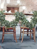 2pcs Vinatera De Eucalipto Artificial Textura Real Planta Verde Falsa Colgante Para Decoración De Bodas Jardín Casa Fiestas Pared - details 7