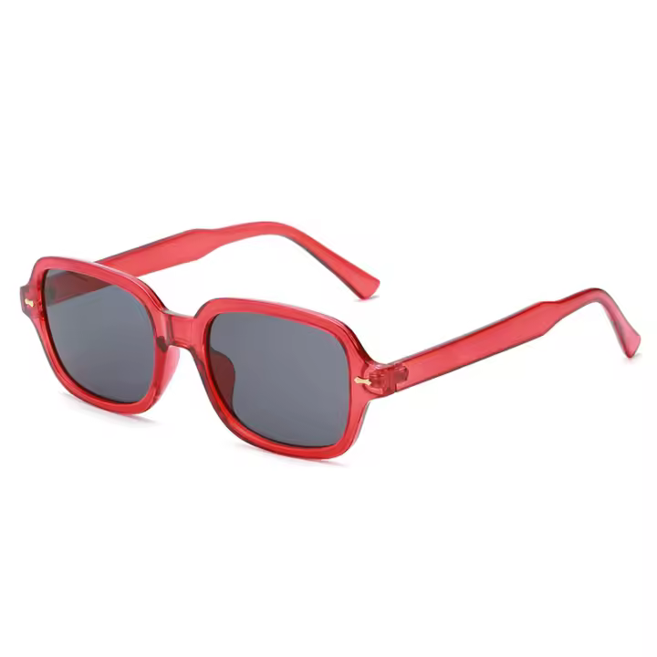 Gafas de sol rectangulares Vintage a la moda para mujer, gafas de sol Retro de diseñador de marca de lujo, gafas de sol cuadradas con lentes rosas y amarillas, gafas de sol para hombre - 1