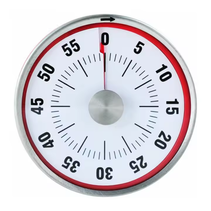 SOMY Temporizador visual redondo de 60 minutos, 3 pulgadas, para niños con autismo, cocina, profesores, aula, reunión de niños y adultos (rojo) salida programable - 1