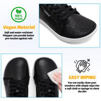Zapatillas Casuales HOBIBEAR Para Hombres Y Mujeres Con Dedo Ancho Y Cero Bajada Zapatillas De Piel Sintética Ligera Para Caminar - details 13