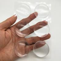 6PCS Protector De Pared Para Manija De Puerta Transparente Redondo De Goma Suave Adhesivo Autoadhesivo Para Protección De Pared - details 4