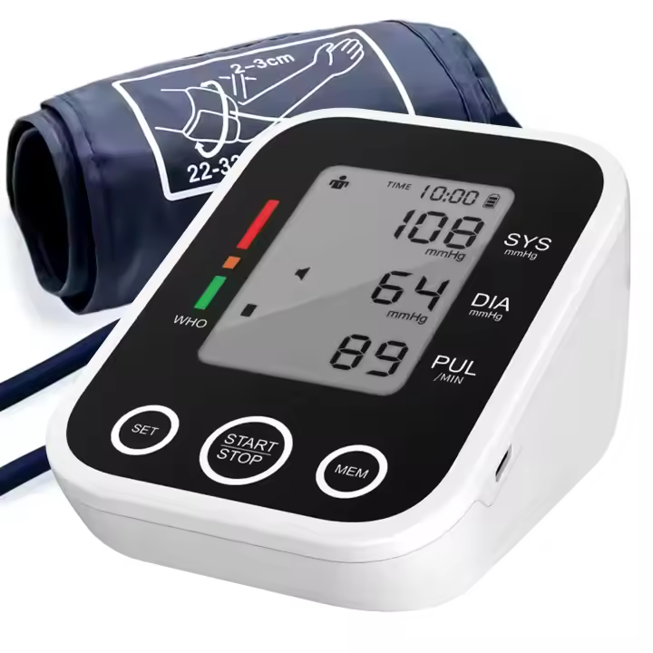 Tensiometro - Brazo Digital - Medidor De Tension Arterial - Carga USB Y/o Pilas - 1