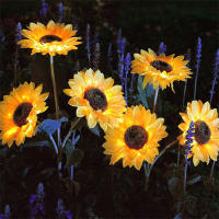 Lámpara De Jardín Solar LED En Forma De Girasol Decorativa Impermeable Para Iluminación De Exterior Y Decoración De Hogar - details 4