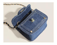 Bolso de mezcla para Mujer, nuevo modelo, Diseño de Nicho de moda, Cadena Cruzada, Pequeño Bolso Cuadrada, mini Bolso versátilla para Escritorio labial - details 2