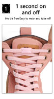 Cordones Elásticos Sin Tener Para Niños Y Adultos Ajustables Para Zapatillas Cordón De Estiramiento Para Zapatos Sin Nudos - details 2