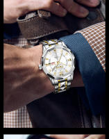 Reloj De Pulsera Cuarzo POSHI Para Hombre Resistente Al Agua Con Calendario Y Semana Luminoso Manos Dual Moda Y Casual - details 17