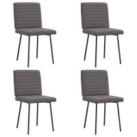 vidaXL Sillas de comedor 4 unidades cuero sintético en color Blanco/Capuchino/Gris y más | cómodas modernas ergonómicas para comedor cocina salón hogar - details 2
