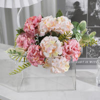 Bouque De Flores Artificiales Hydrangea En Rosa Para Decoración De Hogar Bodas Fiestas Accesorios De Decoración De Party - details 6