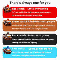 Juego De Teclas Mecánicas Para Teclado En Rojo Azul Marrón Y Negro Accesorios De Juego Con Silencio Y Eje Personalizado 1/5/10 Pcs - details 1