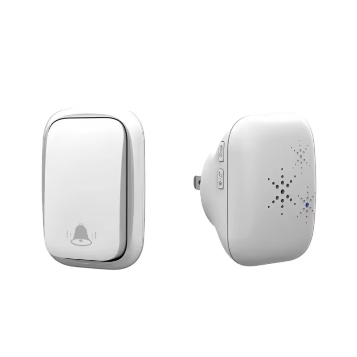 Timbre inalámbrico sin Pilas, resistant to Agua, para exteriores, with 2 receptores, IP68, alance de 150 m, 4 niveles de volumen y 37 tonos para Puertas de casa. - 1