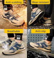 Zapatos De Seguridad Para Hombre Con Punta De Acero Antideslizantes Indestructibles Antipinchazos Para Trabajo Y Deporte - details 6