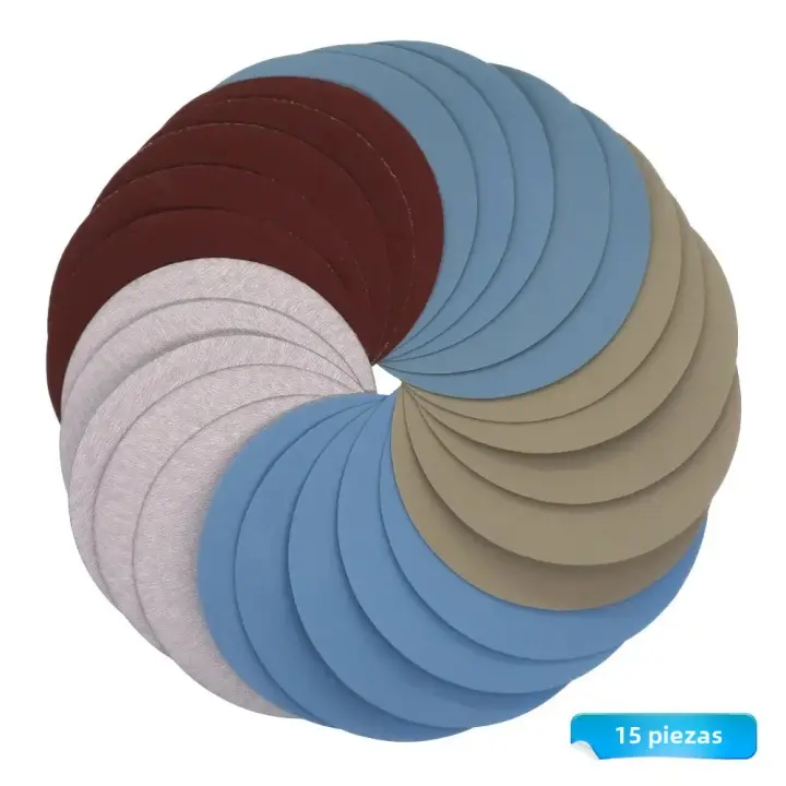 15PCS Disco De Lijado Redondo 125mm Pulgadas Gritos 1000 2000 3000 4000 5000 Con Borde De Enganche Para Automóviles - 1