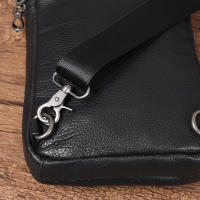Bolsa De Pecho Para Hombre De Cuero Genuino Alta Calidad Bolso Cruzado De Moda Bolsa De Hombro Mensajera De Cuero Verdadero - details 17