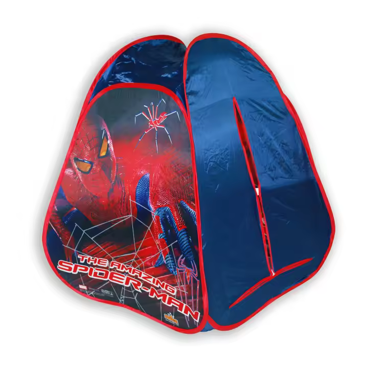 Tienda infantil modelo indio Spiderman (9403) Tienda modelo indio con sistema "pop up". Ligera y fácil de transportar. Calidad al mejor precio. De acuerdo a la normativa CE. +3 años - 1