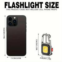 Linterna De Bolsillo LED Portátil Con Martillo De Seguridad Y Llave De Pico Recargable Para Camping Exterior Y Uso Diario - details 9