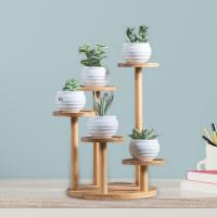 Soporte De Plantas De Madera Para Interior Y Exterior Decorativo Elegante Organizador De Macetas Para Balcones Dormitorios Salones - details 3