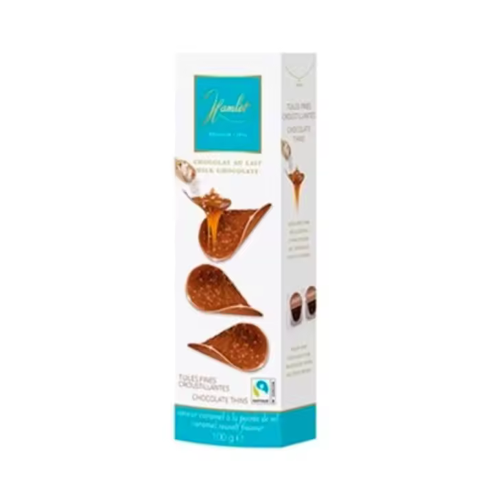 Pepitas de chocolate con caramelo y sal marina Hamlet 100 g - 1