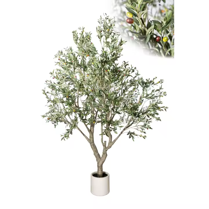 Arbol olivo Plastico Verde 180x180x250cm. El mejor complemento para tu hogar. - 1