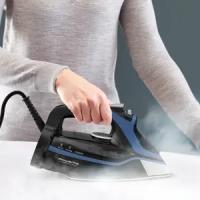Plancha de Vapor Rowenta DW9411 Steamforce Plus, Regalo Quitapelusas Rowenta JA7002 Recargable, 3000 W, Golpe de Vapor 250 g/min, Depósito 0.35 Litros, Microsteam 400 HD Profile, Antigoteo, Antical, Vapor Vertical, Azul - details 3