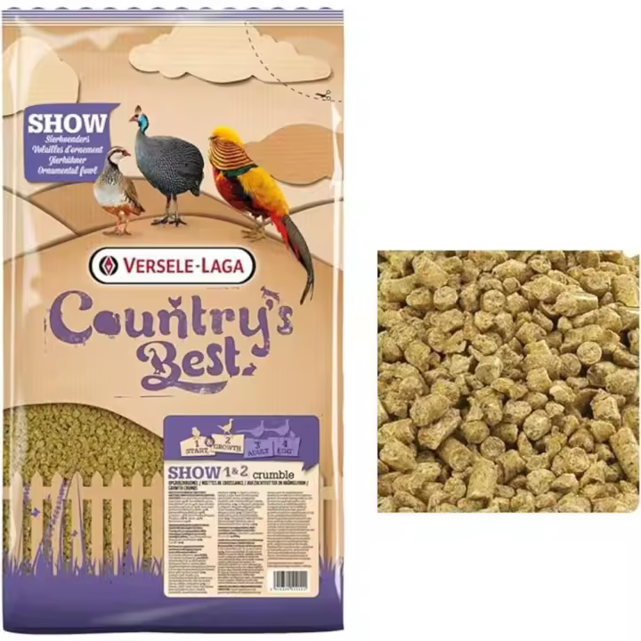 Pienso para Pollitos Versele-Laga 1/2 Show  Alimento de Arranque para crías Faisán, Perdiz, Gallina y Aves Ornamentales  5 Kg - 1
