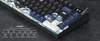Teclado Mecánico De Juego Con Pantalla OLED Full Key Hot-Swappable Pudding RGB Backlit Para PC Laptop Conexión Wired - details 2