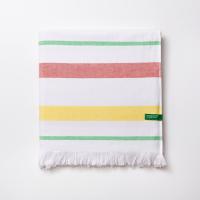 BENETTON Toalla de Playa Hamman 80x165cm 350gsm 100% Algodón Rosa, Amarillo y Verde - Rainbow BE - details 5