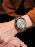 Reloj De Pulsera TOMI Para Hombres Minimalista Y De Moda Deportiva Con Calendario Y Material De Cuero Casual De Cuarzo - details 13