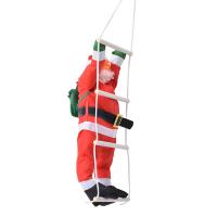 Decoración De Navidad: Santa Claus Subiendo Por Una Cuerda De Ladder Adorno De Árbol De Navidad Inflable Muñeco De Exterior - details 6