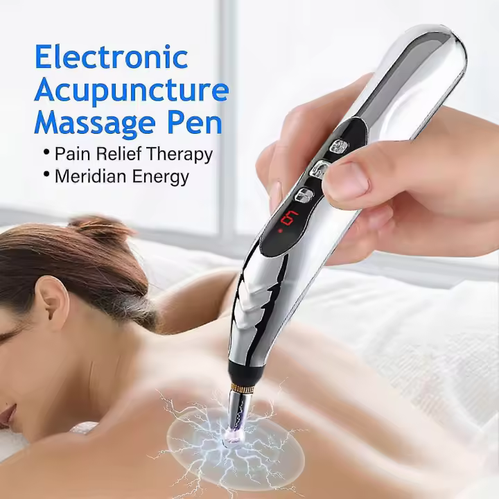 3-in-1 Acupuncture Pen, Electronic Acupuncture Pen Pain Relief Therapy, Rechargeable Powerful Meridian Energy Massage Pen Tools - 1