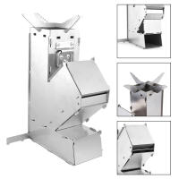 Estufa De Madera Mini Para Camping Portátil Adecuada Para Tienda De Tela De Campaña Quemador Desmontable De Acero Inoxidable Rocket Stove Grill De Bolsillo Para Picnic - details 11