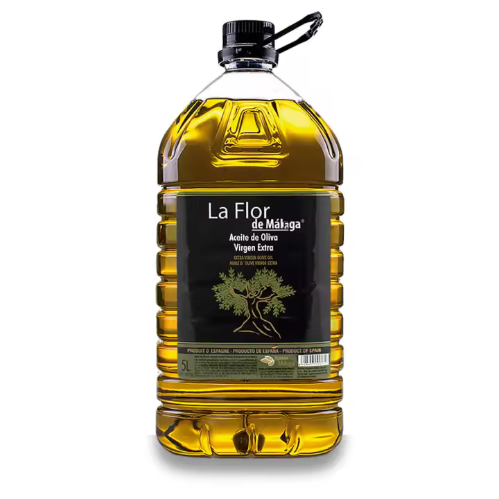 Aceite De Oliva Virgen Extra La Flor De Malaga 5Litros Garantizado Recién Enlatado 100% Fresco - 1