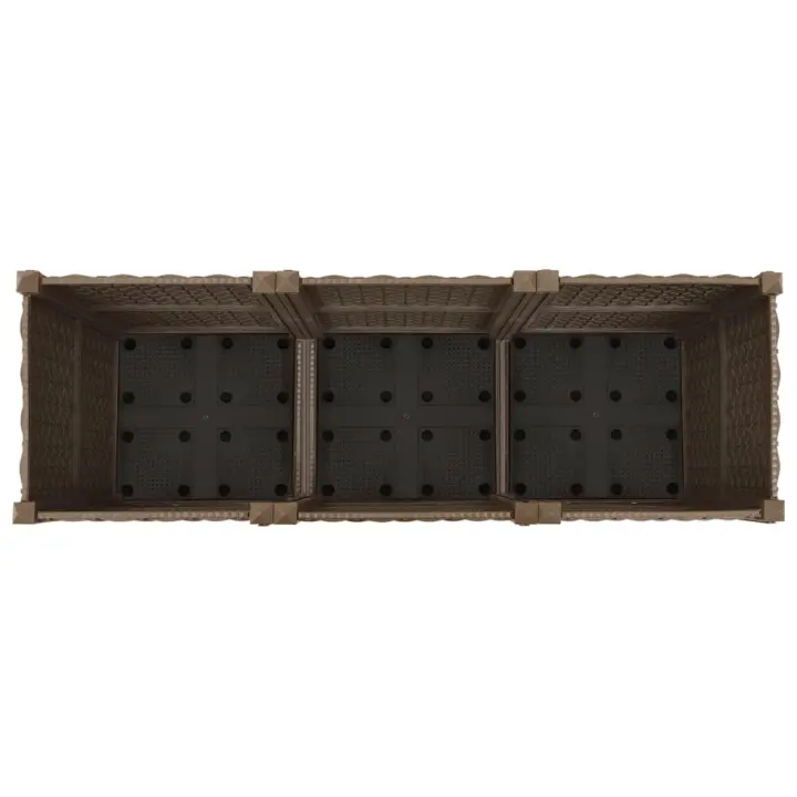 vidaXL Arriate 120x40x38 cm polipropileno - 1