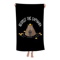 Toalla De Playa Microfibra Animal Capybara Secado Rápido Toalla De Piscina Para Viajes Yoga Absorbente Suave Y Skin-friendly Tamaño 76x182 Cm - details 8