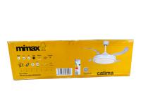 MIMAX VENTILADOR DE TECHO ALTA GAMA, CALIMA BLANCO- LUZ LED.109CM DIAM, 50CM aspas plegadas. SUPER SILENCIOSO, MOTOR DC, ASPAS RETRACTILES LUZ LED REGULABLE DIMMABLE DE 2700K A 6500K (CALIDA, DIA, FRiA) FUNCION INVIERNO/VERANO, FUNCION MEMORIA LUZ CALIDAD - details 2