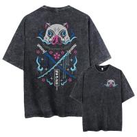 Camiseta De Manga Corta Para Hombre Estilo Harajuku Japonés Anime Gráfico Talla Grande Color Negro Algodón Transpirable Y Ligero Para Verano - details 1