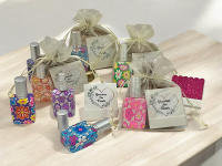 Lote de 10/15 perfumador de cristal y estuche de lima de uñas vintage con mensaje de agradecimiento a tus invitados en bolsa de regalo - regalos para invitados de boda comuniones bautizos aniversarios cumpleaños - details 5