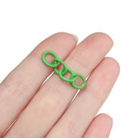 30pcs Cadenas De Extensión Coloridas De Hierro Para DIY Pulseras Collares Joyería Suministros 2.7cm Extensor Cola - details 3