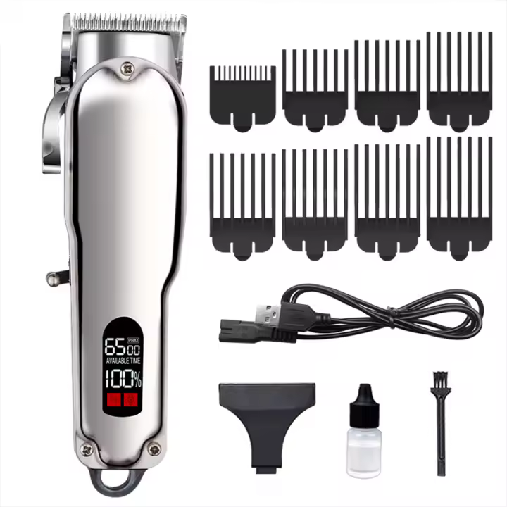 Hair Cutting Kit Pro Hair Clippers for Men Professional Barber Clippers  Cordless Beard Trimmer - 1