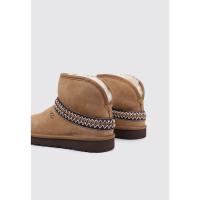 UGG Classic Mini Crescent Botines Planos Mujer Cuero - details 2
