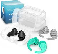 Tapones oidos Natación para Adult, 3 Pares de Tapones Oidos Silicona Natacion,Tapones para los Oidos para Nadar, surfear para Adult - details 3