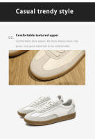 Zapatos De Cuero Genuino Para Hombre Retro Casuales Versátiles Antideslizantes Comodidad Tenis Planos Deportivos Con Cordones - details 2