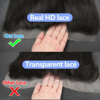 Eva Hair 13x4 Frontera De Encaje HD 2x6 Encaje HD Cierre Recto Encajes De Encaje HD Solo 5x5 Cabello Humano Pre Desplumado - details 13